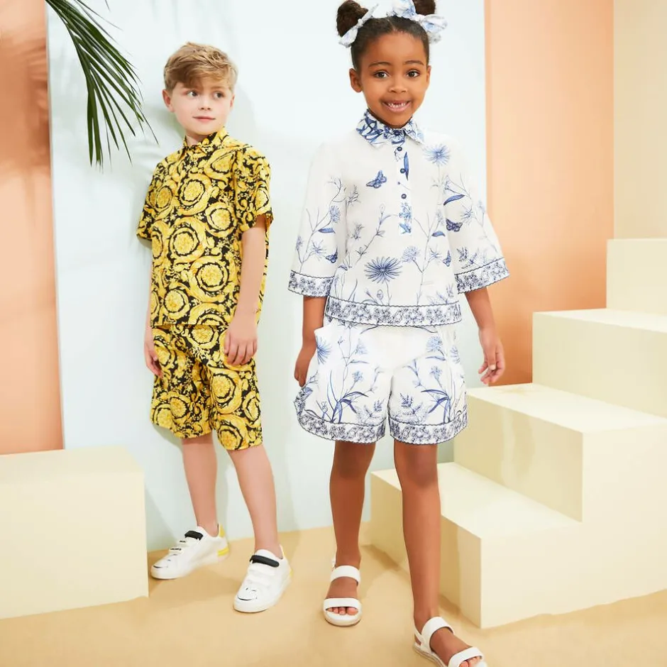 Age of Innocence Girls White Leather Sandals Hot