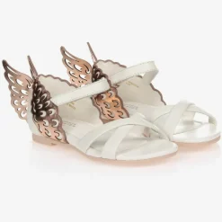 Sophia Webster Mini Girls White Leather Sandals Best