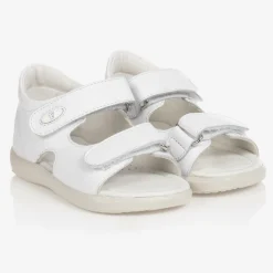 Falcotto by Naturino Girls White Leather Sandals New
