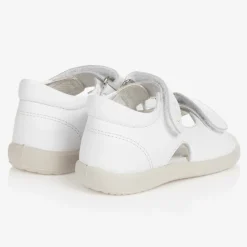 Falcotto by Naturino Girls White Leather Sandals New