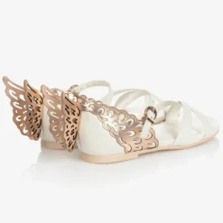 Sophia Webster Mini Girls White Leather Sandals Best