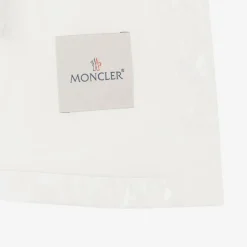 Moncler Enfant Girls White Logo Raincoat Hot