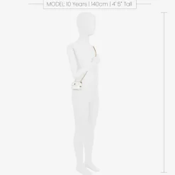 Zaccone Girls White Mini Shoulder Bag (8cm) Outlet