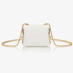 Zaccone Girls White Mini Shoulder Bag (8cm) Outlet