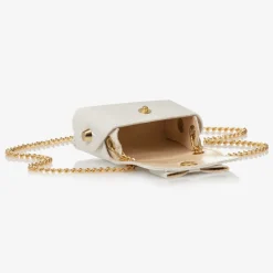 Zaccone Girls White Mini Shoulder Bag (8cm) Outlet