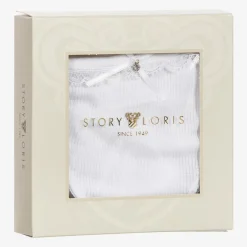 Story Loris Girls White Modal & Lace Knickers Online