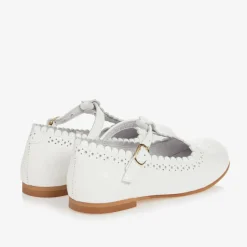 Beatrice amp; George Girls White Patent Leather T-Bar Shoes Outlet
