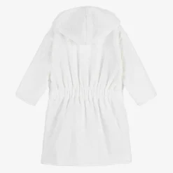 Paint My Dreams Girls White Personalised Blossom Bathrobe Discount