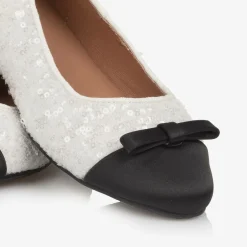 Age of Innocence Girls White Sequin Pumps Hot