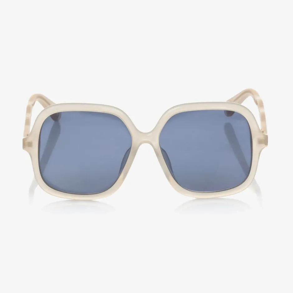 Chloé Girls White Square Sunglasses Hot