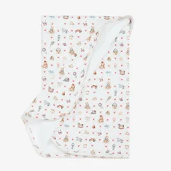 My Little Pie Girls White Supima Cotton Joys Blanket (80cm)