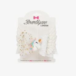 Bowtique London Girls White Unicorn Hair Clip (8cm) Online