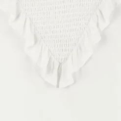 Mayoral Girls White Viscose Frill Blouse Hot