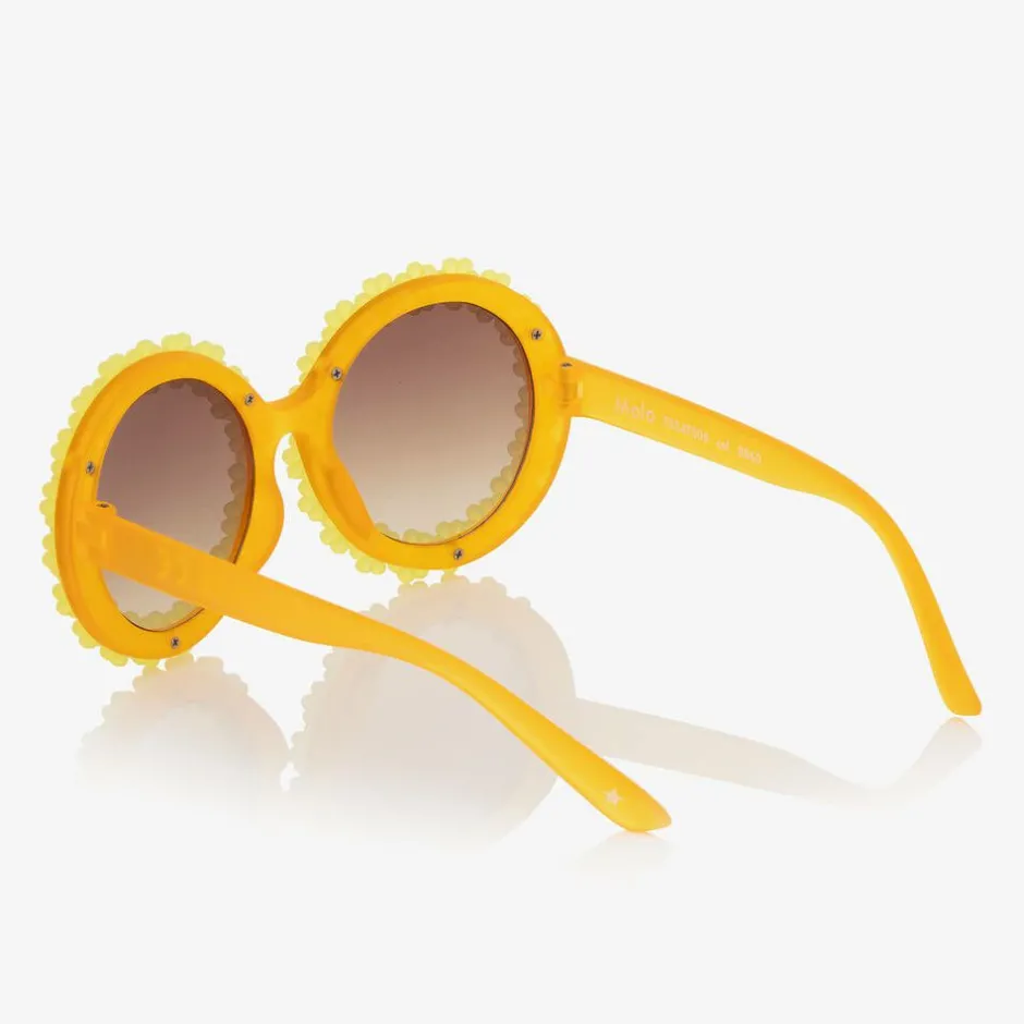 Molo Girls Yellow Flower Sunglasses (UVA/UVB) SourLemon