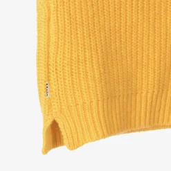 Molo Girls Yellow Knitted Wool Slipover Brilliance Hot