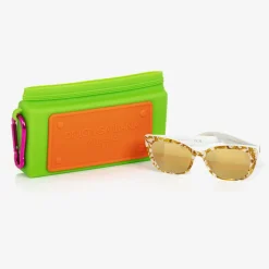 Dolce amp; Gabbana Girls Yellow Majolica Print Sunglasses Online