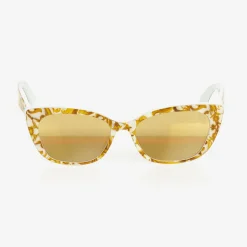 Dolce amp; Gabbana Girls Yellow Majolica Print Sunglasses Online