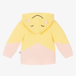 Stella McCartney Kids Girls Yellow Organic Cotton Cardigan Online