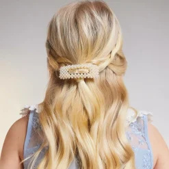 Milledeux Gold & Pearl Hair Clip (8cm) Discount