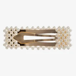 Milledeux Gold & Pearl Hair Clip (8cm) Discount