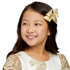 Cute Cute Gold Bow Hairclip (10cm) Hot