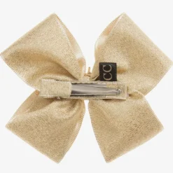 Cute Cute Gold Bow Hairclip (10cm) Hot