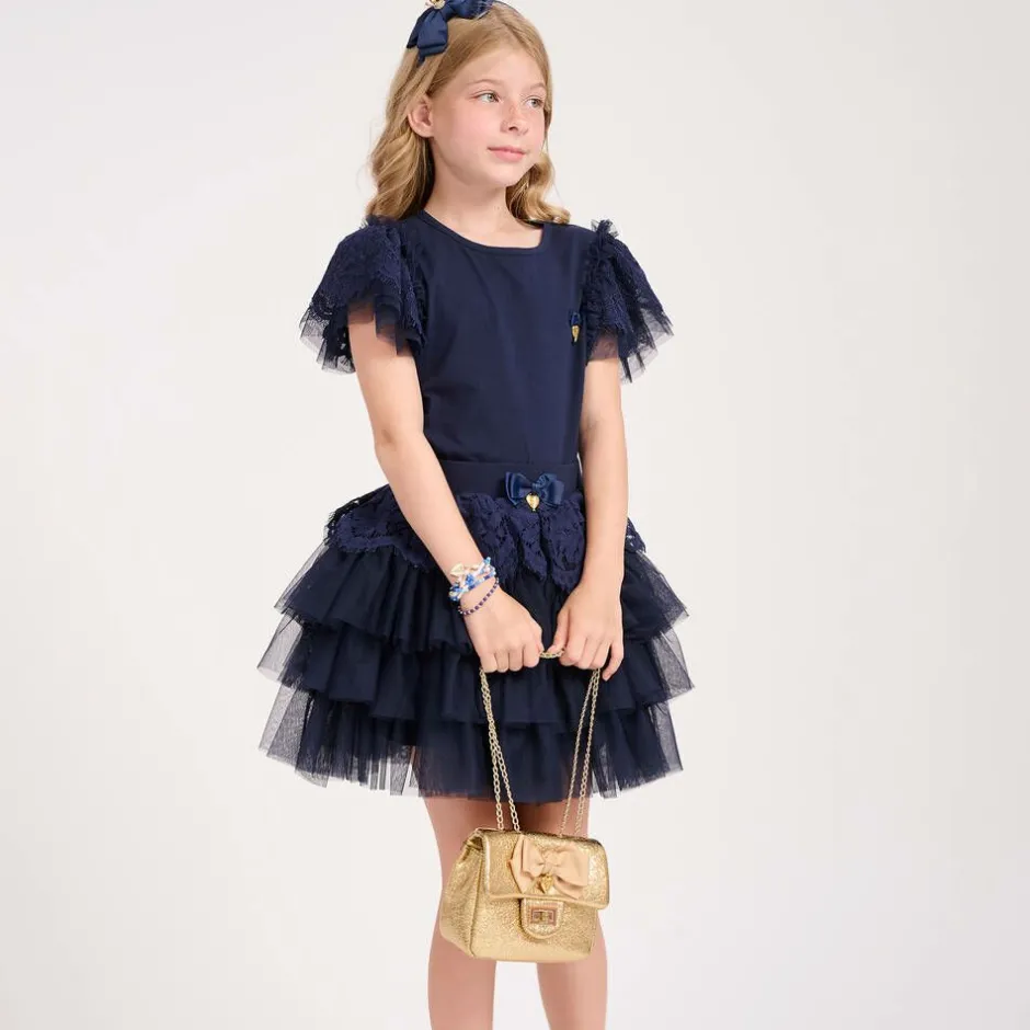 Angels Face Bow Handbag (17cm) Gold Online