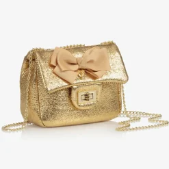 Angels Face Bow Handbag (17cm) Gold Online