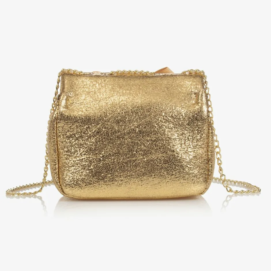 Angels Face Bow Handbag (17cm) Gold Online
