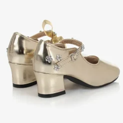 Souza Gold Metallic Bar Shoes Sale