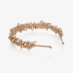 Sienna Likes To Party Gold Pearl & Crystal Hairband Sale