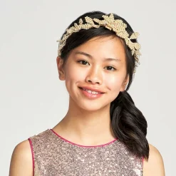 Sienna Likes To Party Gold Pearl Garland Headband Hot
