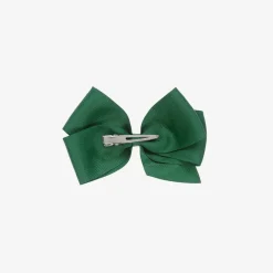 Peach Ribbons Green Bow Hair Clip (12cm) Outlet