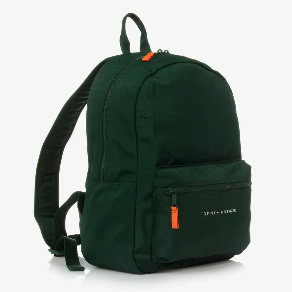Tommy Hilfiger Green Canvas Backpack (37cm) Hot