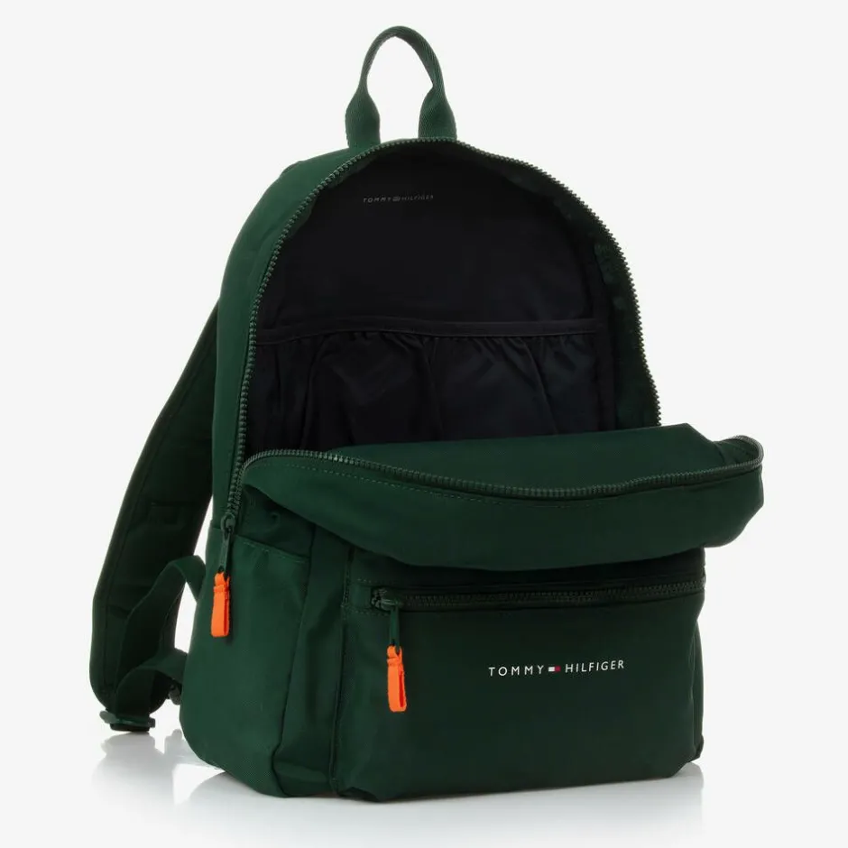 Tommy Hilfiger Green Canvas Backpack (37cm) Hot