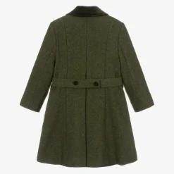Ancar Green Collared Wool Coat Clearance