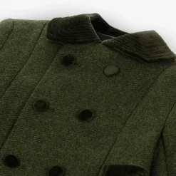 Ancar Green Collared Wool Coat Clearance