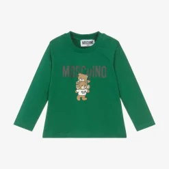 Moschino Baby Green Cotton Baby Top Hot