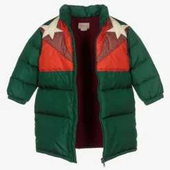 Gucci Green Down Padded Baby Coat Discount