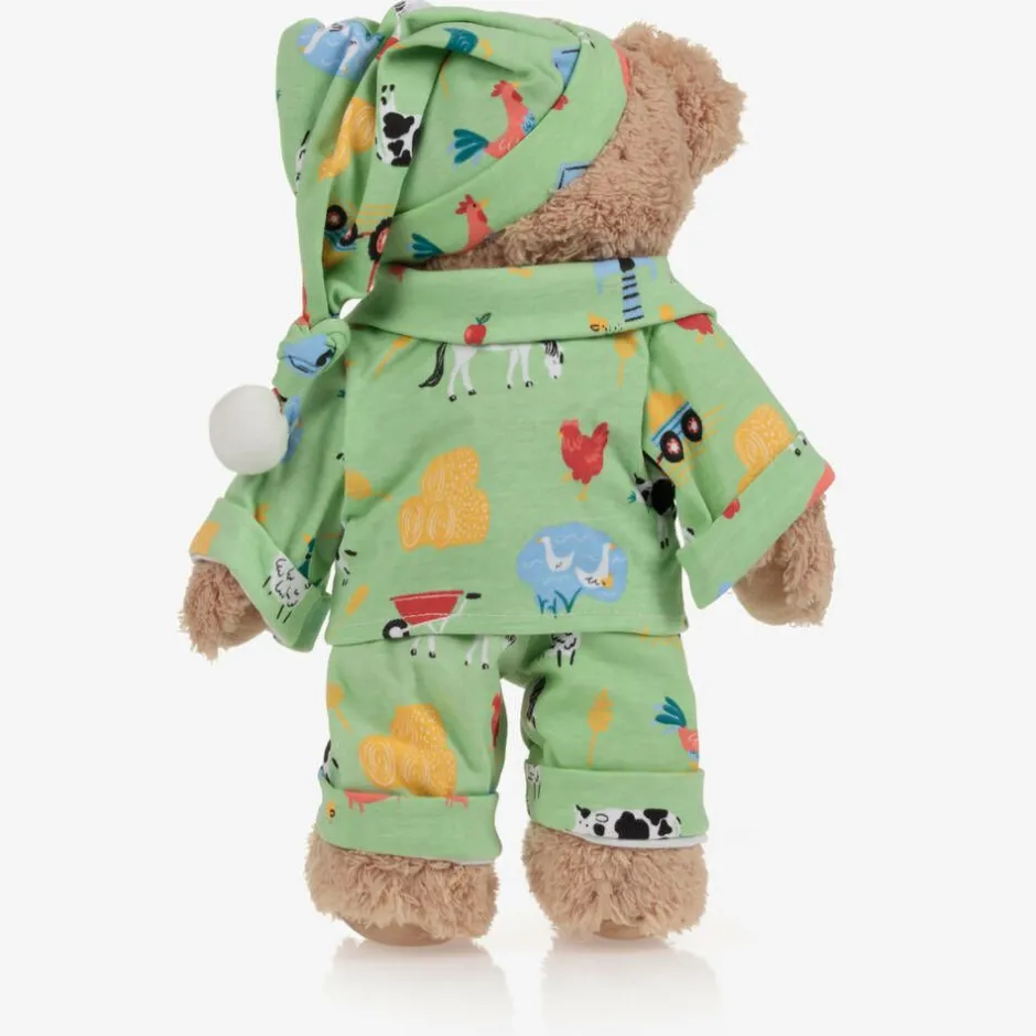 Powell Craft Green Farmyard Pyjama Teddy Bear (34cm)