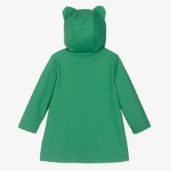 Stella McCartney Kids Green Hooded Frog Rain Coat Outlet