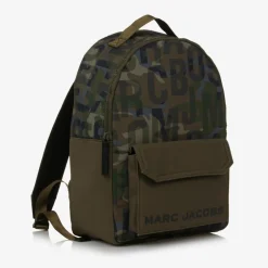 MARC JACOBS Green Jumbled Logo Backpack (39cm) Hot