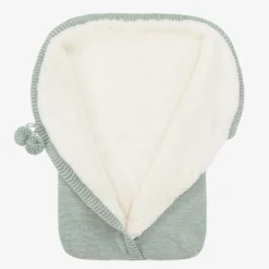 Mebi Green Knitted Baby Nest (63cm) Clearance