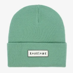 Roarsome Green Knitted Beanie Hat Outlet