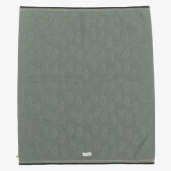 The Bonniemob Green Leaf Cotton & Cashmere Blanket (83cm) Clearance