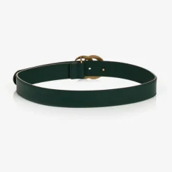 Gucci Green Leather GG Belt Outlet