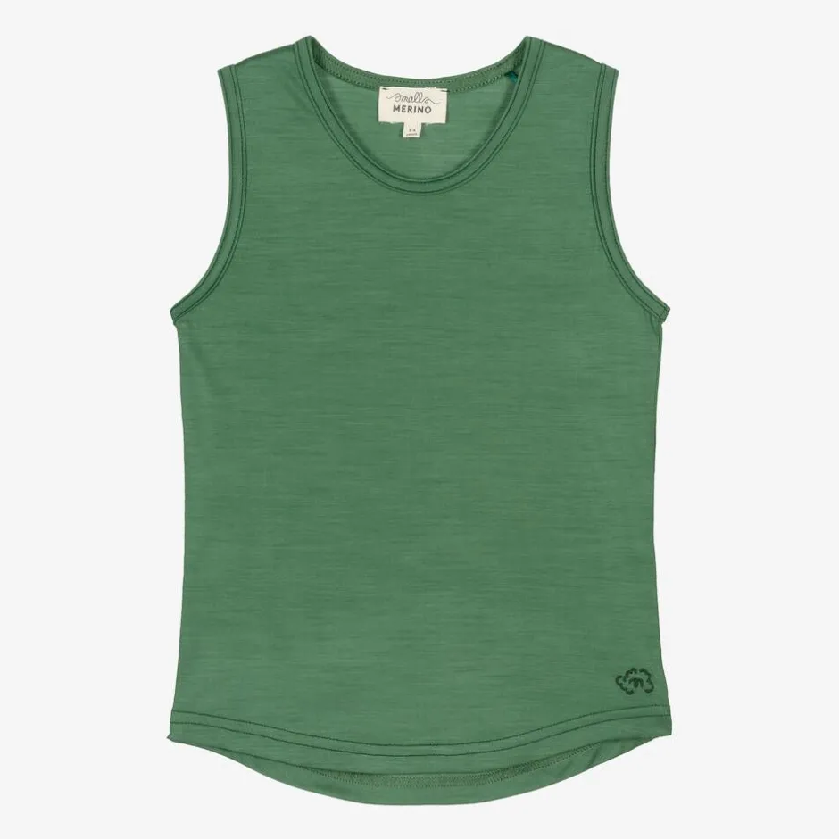 Smalls Merino Green Merino Wool Vest Top Hot