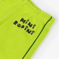 Mini Rodini Green Organic Cotton Cats Joggers Discount