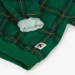 Mini Rodini Green Organic Cotton Checked Sweatshirt