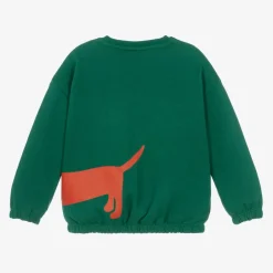 Mini Rodini Green Organic Cotton Dog Print Sweatshirt Clearance